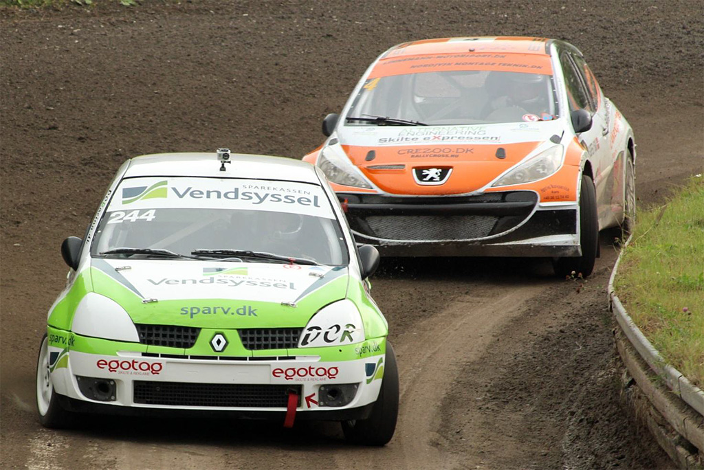 Ulrik og Dennis leverede flot race i anden heatrundes sidste heat. Ulrik Linnemann tog sikkert sejren, da Dennis afviklede sin joker lap
(Foto: Kim Lauritsen)